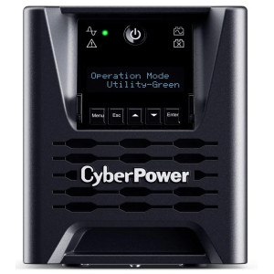 CyberPower PR750LCD3C Mini Tower UPS, UL Rated, LCD panel, 6× NEMA 5-15R